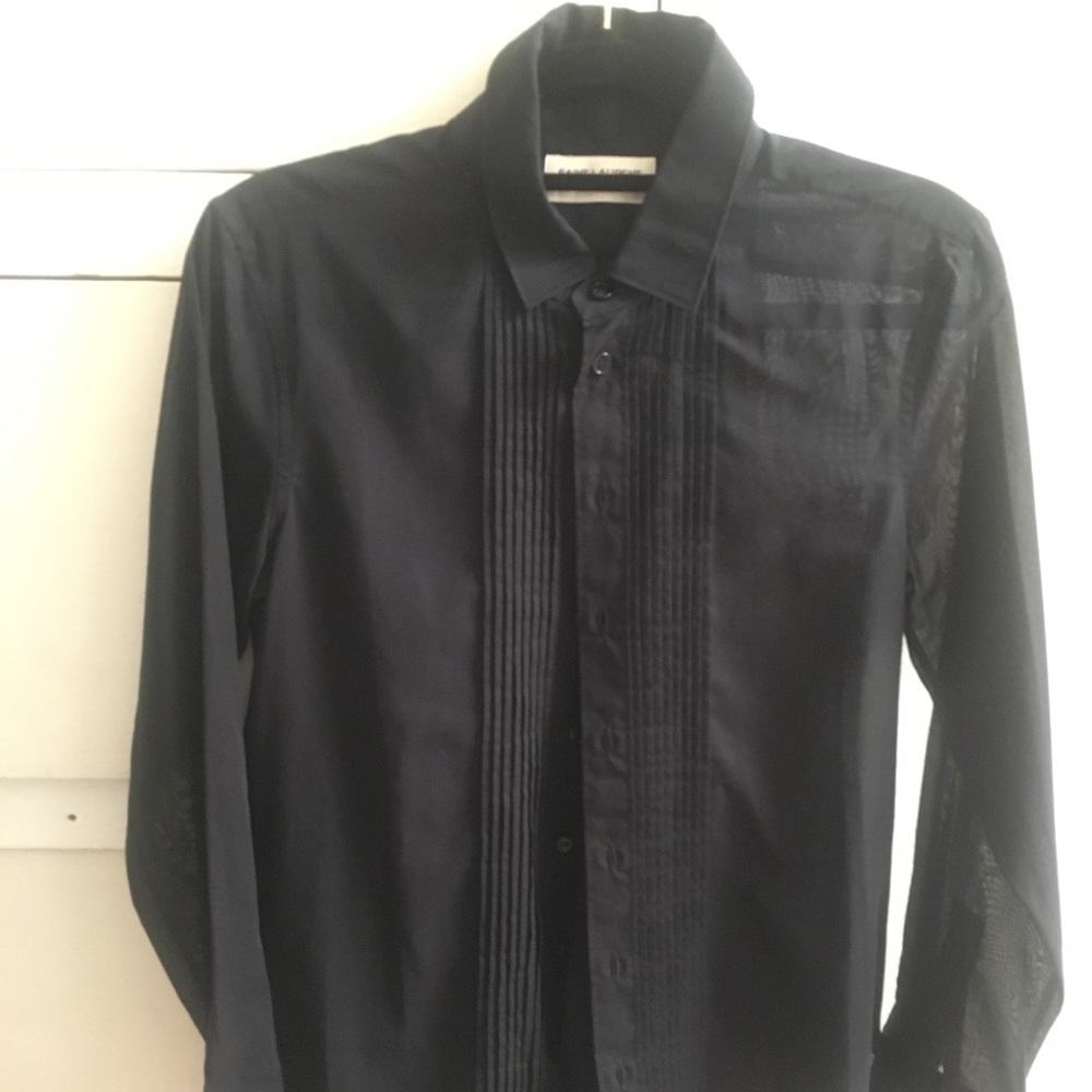 Saint Laurent black tuxedo shirt